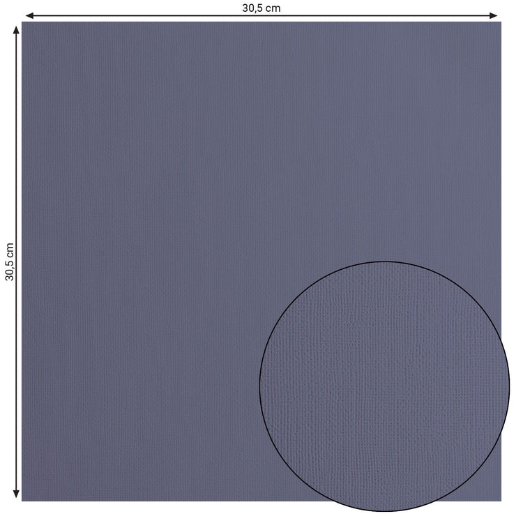 Florence • Kartonpapier 216g, Struktur 30,5x30,5cm, Graphit 20x