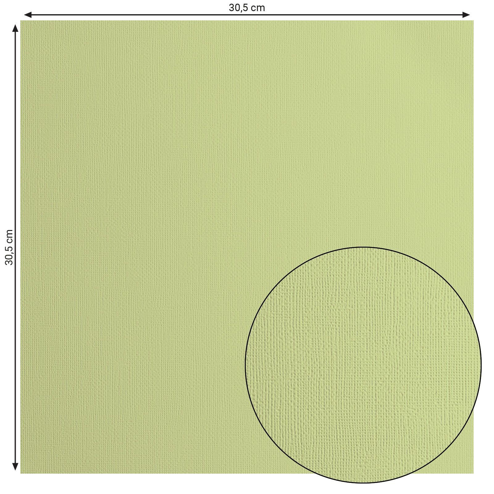 Florence • Kartonpapier 216g, Struktur 30,5x30,5cm, Anis 20x