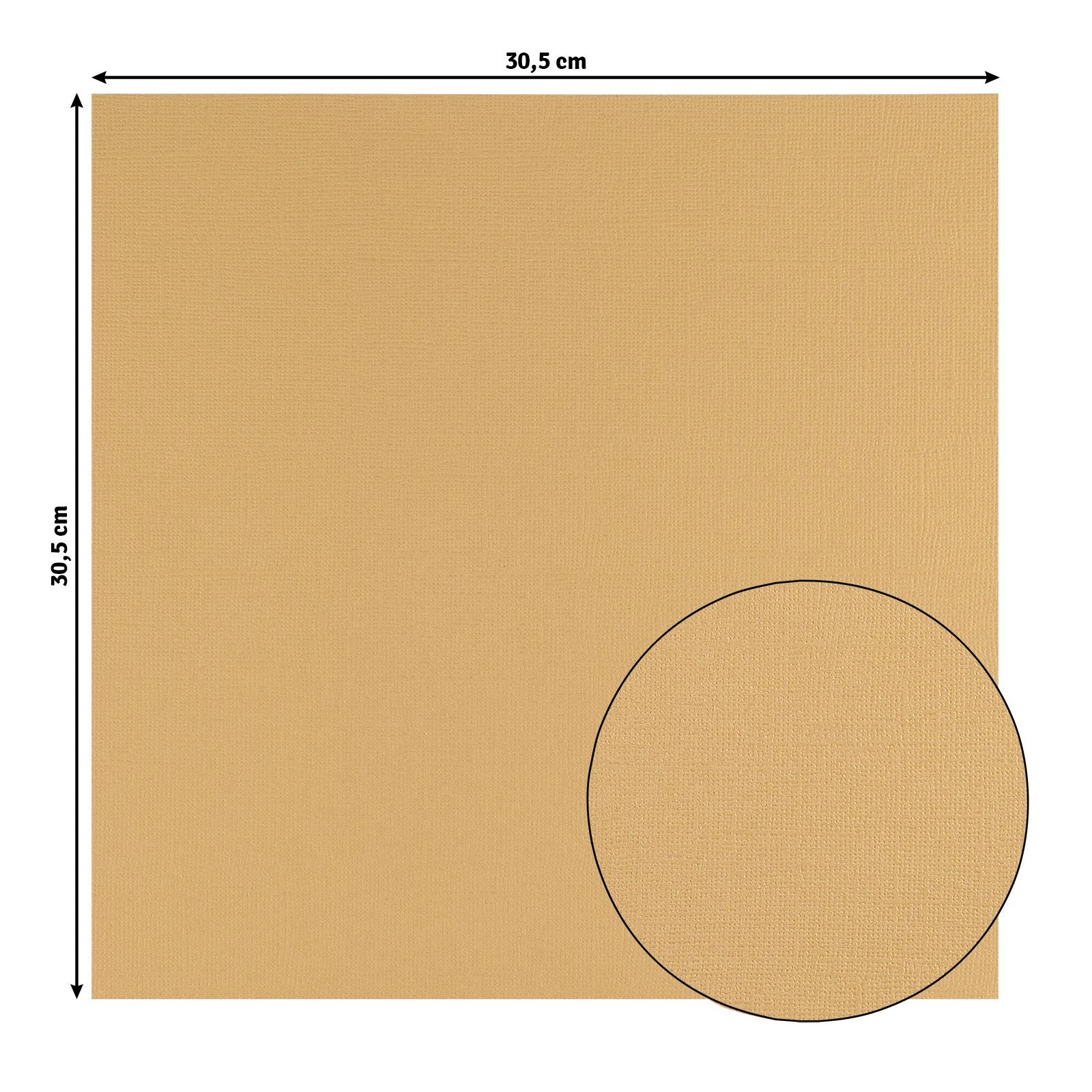 Florenz • Kartonpapier 216g Struktur 30,5x30,5cm Strand 20x
