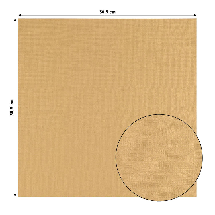 Florenz • Kartonpapier 216g Struktur 30,5x30,5cm Strand 20x