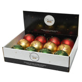 Decoris Weihnachtskugeln Mix 12 Stück gold rot grün - afbeelding 1