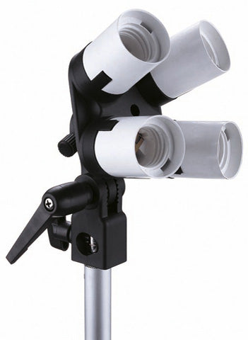 Falcon Eyes Lampenfassung LH-4E27LS 4 x E27 mit neigbarer Halterung