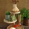 Ideas 4 Seasons Etagere Holz mit 3 Regalen H37, Durchmesser 25,5 20,5 15,5 cm