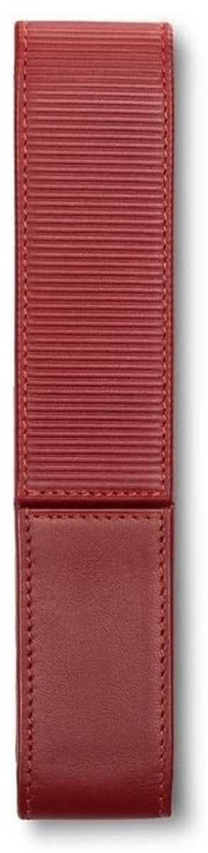 Lamy a314 Federmäppchen rot | Lederetui aus weichem Nappaleder | für 1 Schreibgerät | hochwertig elegant | Ideal als Geschenk oder für unterwegs