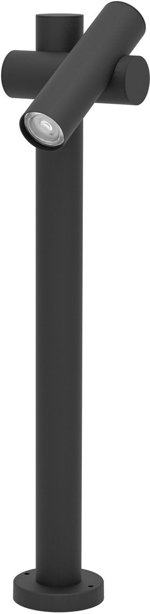 Eglo Fossignano Stehleuchte für den Außenbereich – LED – 70 cm – schwarz klar – neigbar
