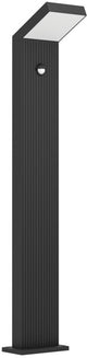 Eglo grottazzolina Stehleuchte für den Außenbereich – Sensor – LED – 80 cm – schwarz milchfarben