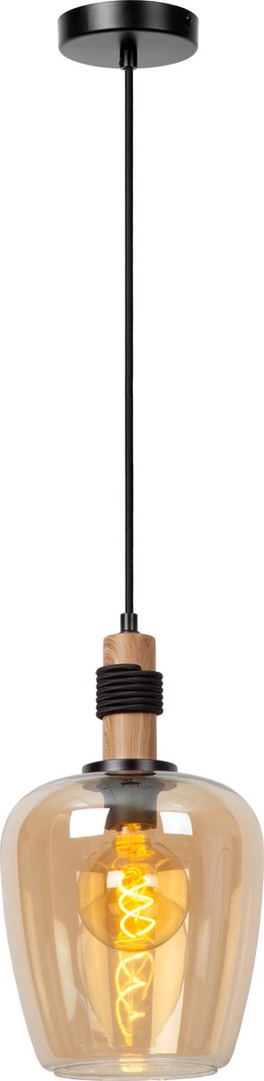 Lucide ilona - Hängelampe - ø 22 cm - 1xe27 - Bernstein
