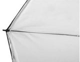 Falcon Eyes Flitsparaplu Urn-T86TSB1 Diffuse Weiß + Silberschwarz Deckung 216 cm - afbeelding 2
