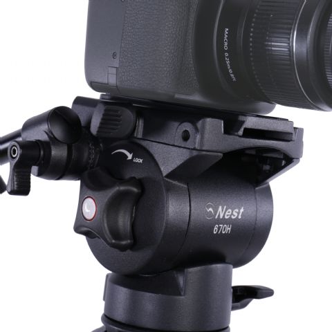 Nest Videostativ NT-670 + flüssigkeitsgedämpfter Kopf