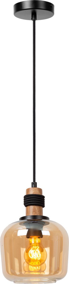 Lucide ilona - Hängelampe - ø 18 cm - 1xe27 - Bernstein