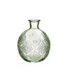 Ideen 4 Jahreszeiten Vase Bologna grün ø9,5xh12cm.