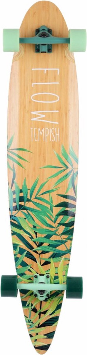 Tempish – Flow Longboard XL – 46 Zoll 117 cm – Dancing Carving Longboard – Flexibles Deck, glatte Achsen