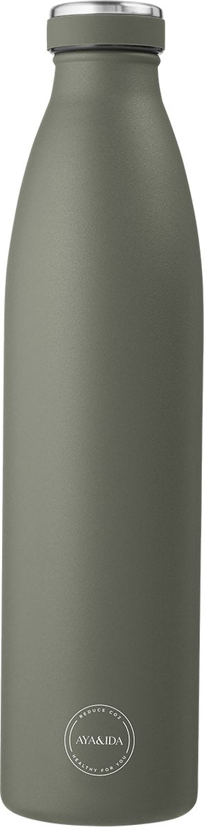 Aya ida - Trinkflasche - Thermoskanne - Wasserflasche - 1000ml - tropisches Grün
