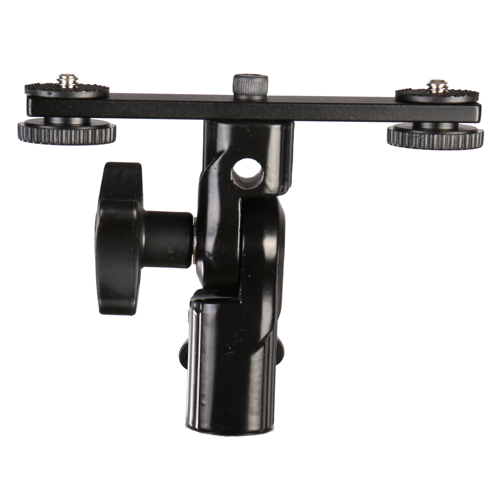 Falcon Eyes Twin Mount Neigehalterung + 2 x Blitzschuh CLD-14A