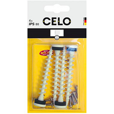 Celo 1069760 – Blister-Isolierschraube IPS 80 weiß + PH 4 Stück | 5 Stück