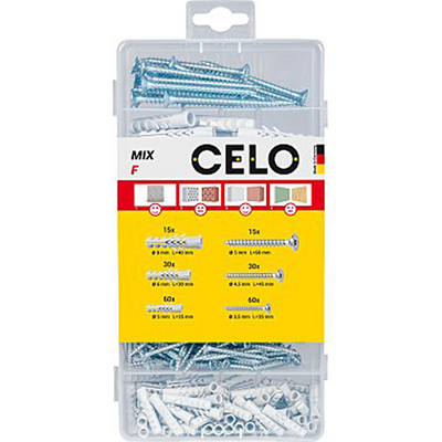 Celo 1069755 - Sortimentskasten f5,f6,f8 inkl. Schrauben | 5 Stück