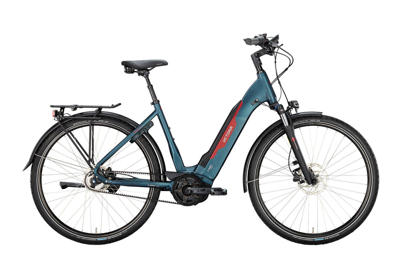 Victoria Electric Trekking Bike Tresalo 7 (#1) eBike Vic.Tresalo 7 28 56 Welle 5sp FW Dark Night