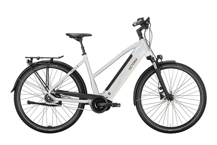 Victoria Electric Trekking Bike Tresalo 15 (#1) Ebike Vict. Tresalo 15 28 48 5sp FH -Treppe. Silber