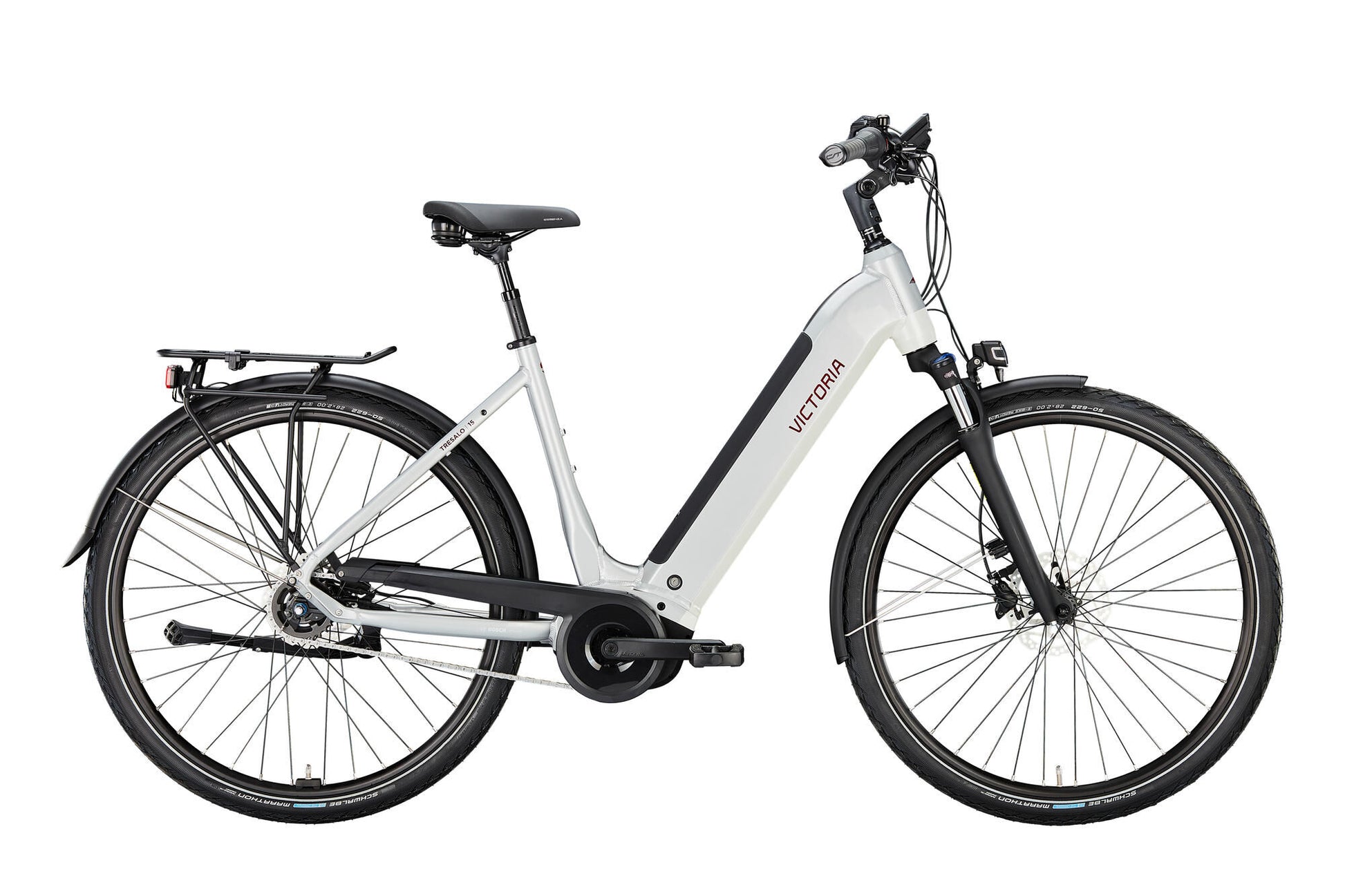 Victoria Electric Trekking Bike Tresalo 15 (#1) Ebike Vict. Tresalo 15 28 56 5sp CB Silber
