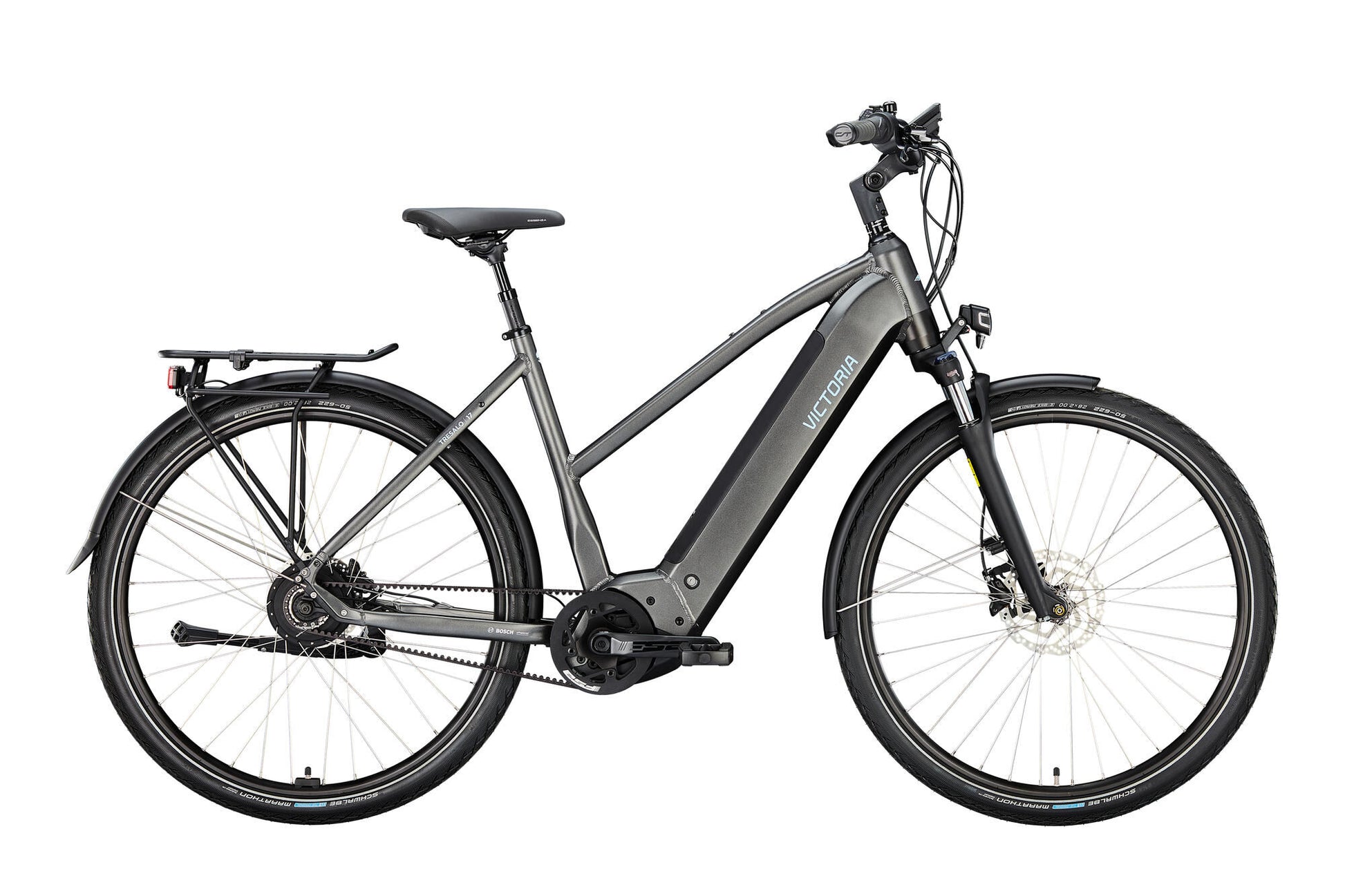 Victoria Electric Trekking Bike Tresalo 17 (#1) Ebike Vict. Tresalo 17 28 53 Env. Fledermaus schwarz