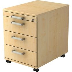 Bach mobiler Schubladenschrank Hammerer VAC30 Ahorn Selbstmontage abschließbar
