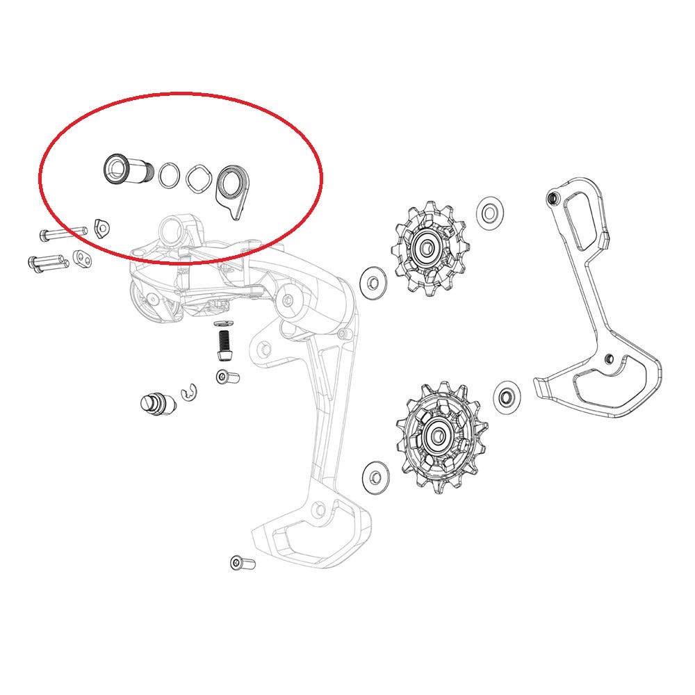 SRAM Montage Kit f. Heckumme rot XPLR