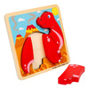 Bigjigs Holzformpuzzle Diplodocus – 4-tlg.