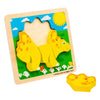 Bigjigs Holzformpuzzle Stegosaurus – 4-tlg.