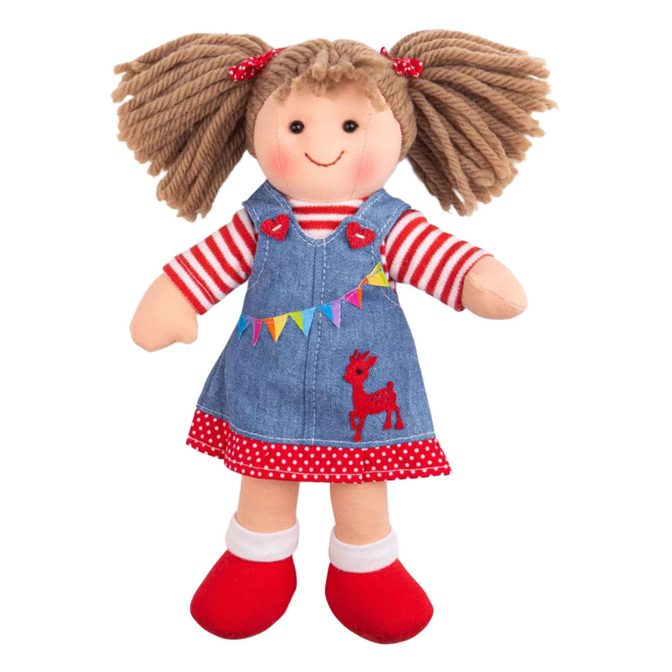 Bigjigs Stoffpuppe Hattie – 28 cm