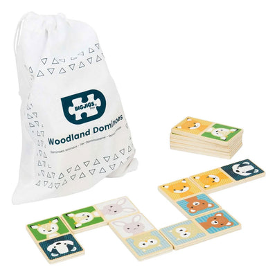 Bigjigs Domino-Wildtiere aus Holz