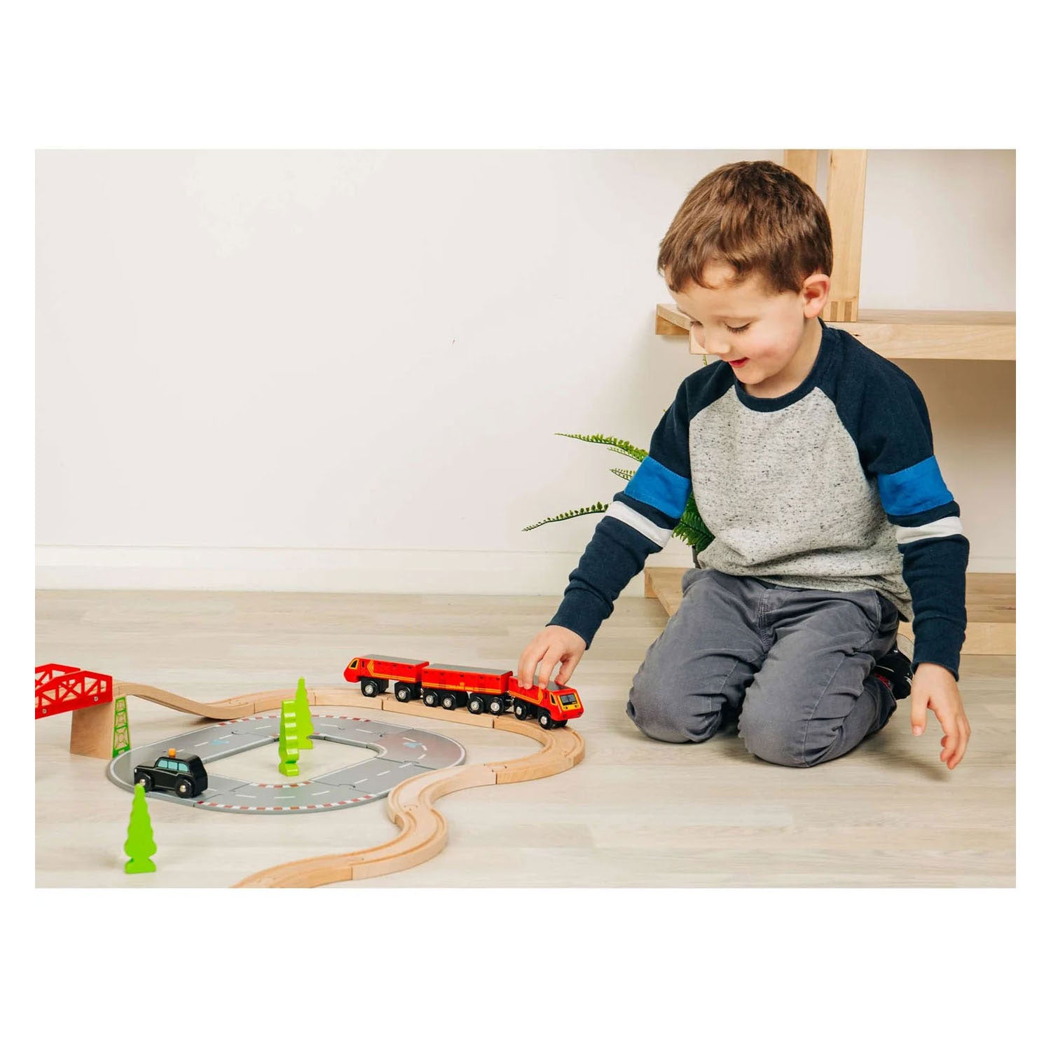 Bigjigs Holzposteisenbahn – 5 Stk.
