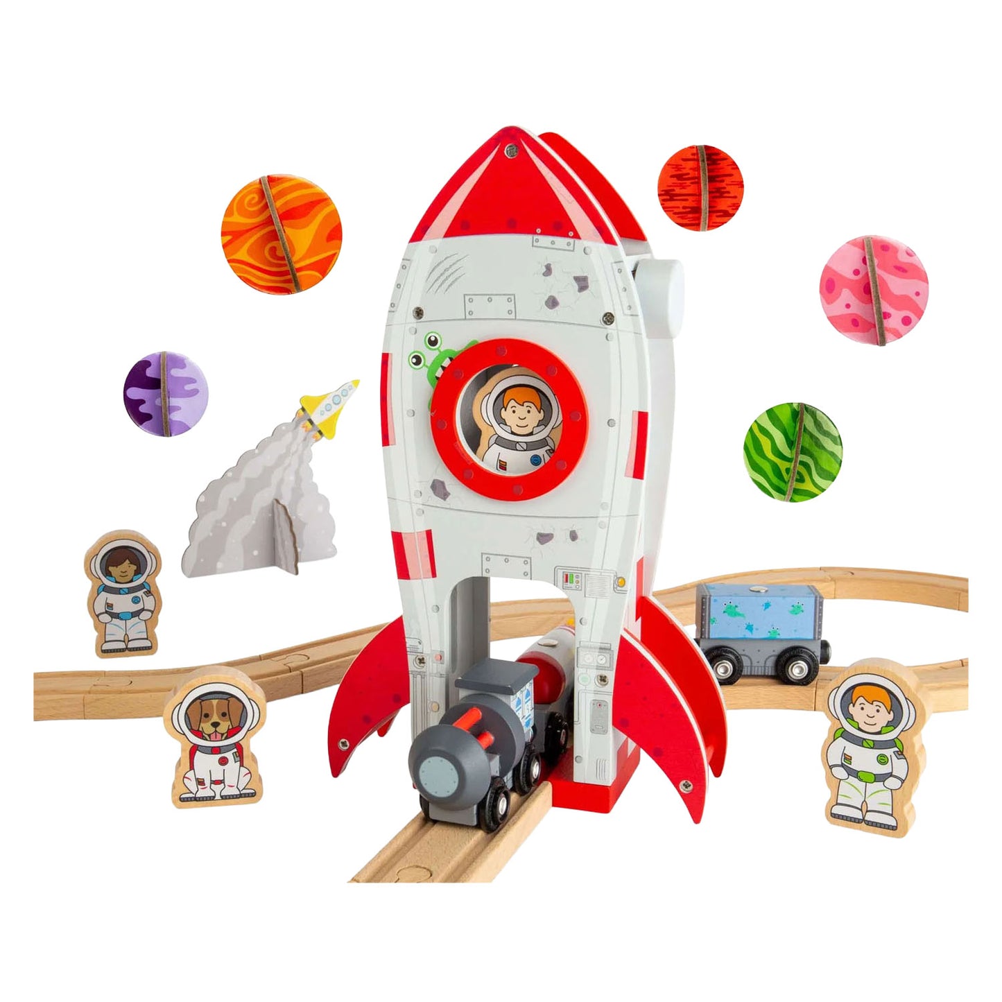 Bigjigs Holzschienen – Rakete