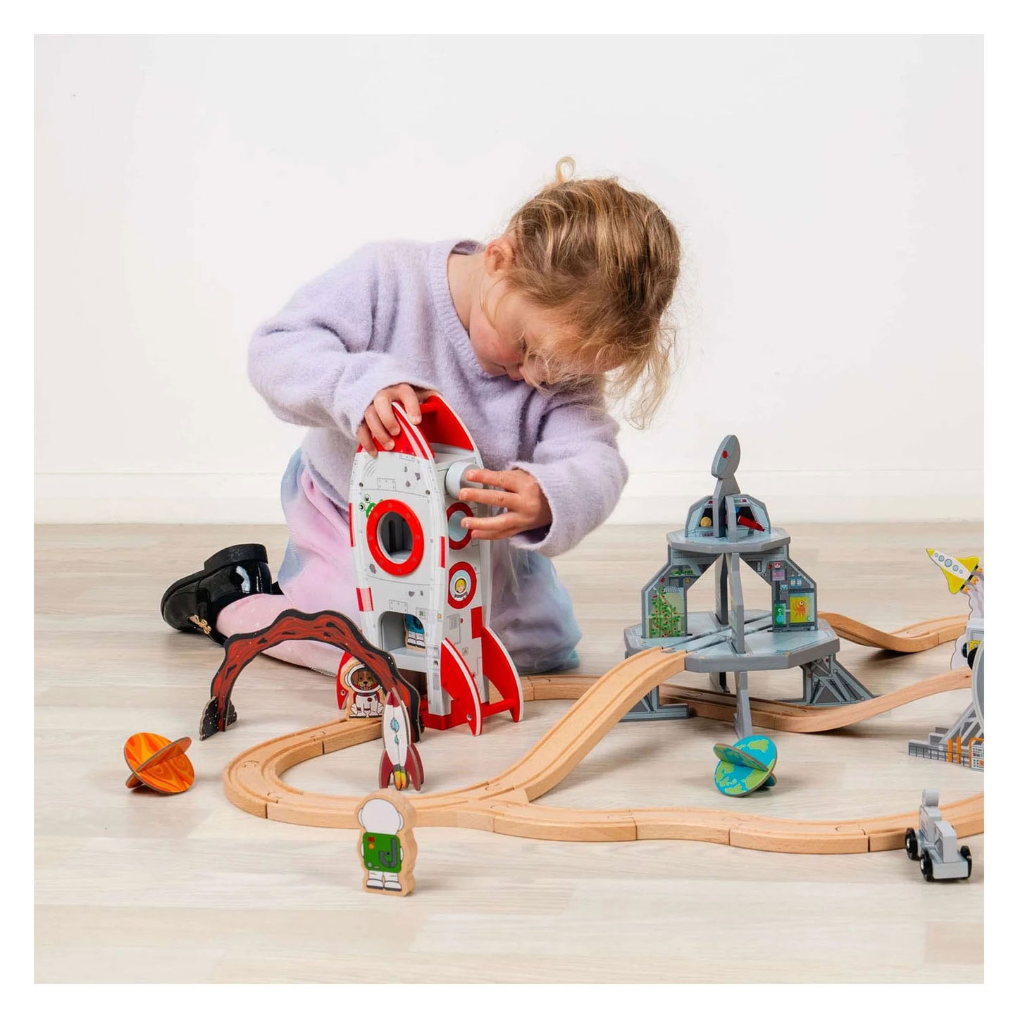 Bigjigs Holzschienen – Rakete