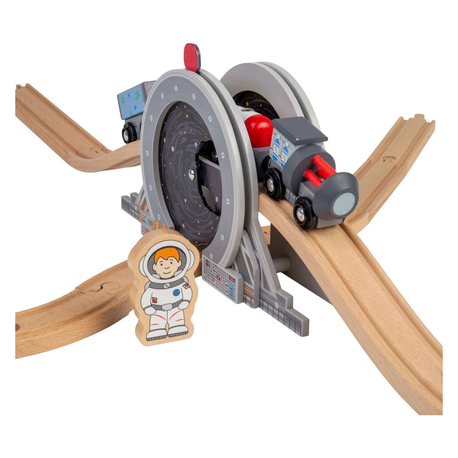Bigjigs Holzschienen – Weltraumbrücke