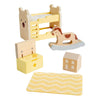 Bigjigs Holzpuppenhausmöbel Kinderzimmer – 5 Stück.