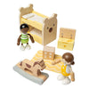 Bigjigs Holzpuppenhausmöbel Kinderzimmer – 5 Stück.