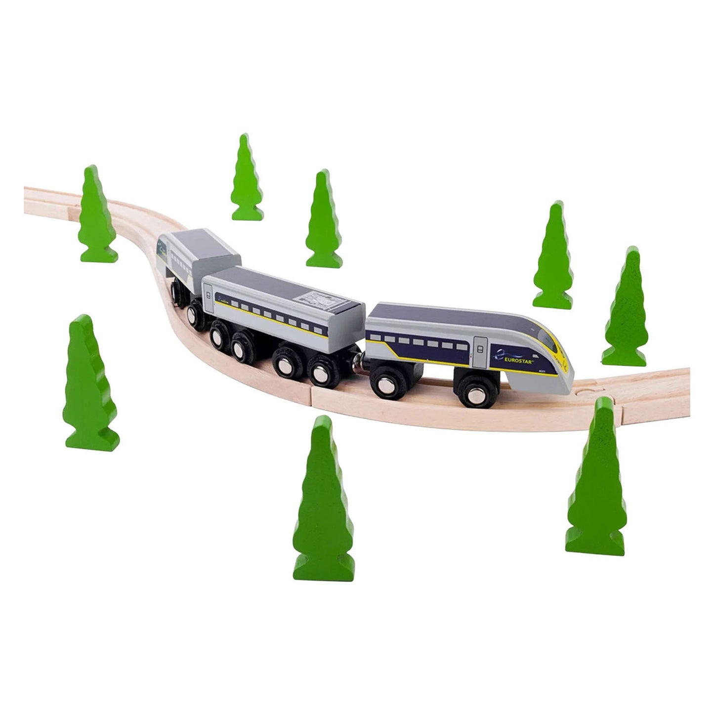 Bigjigs Holzeisenbahn Eurostar E320 - 5 Stk.