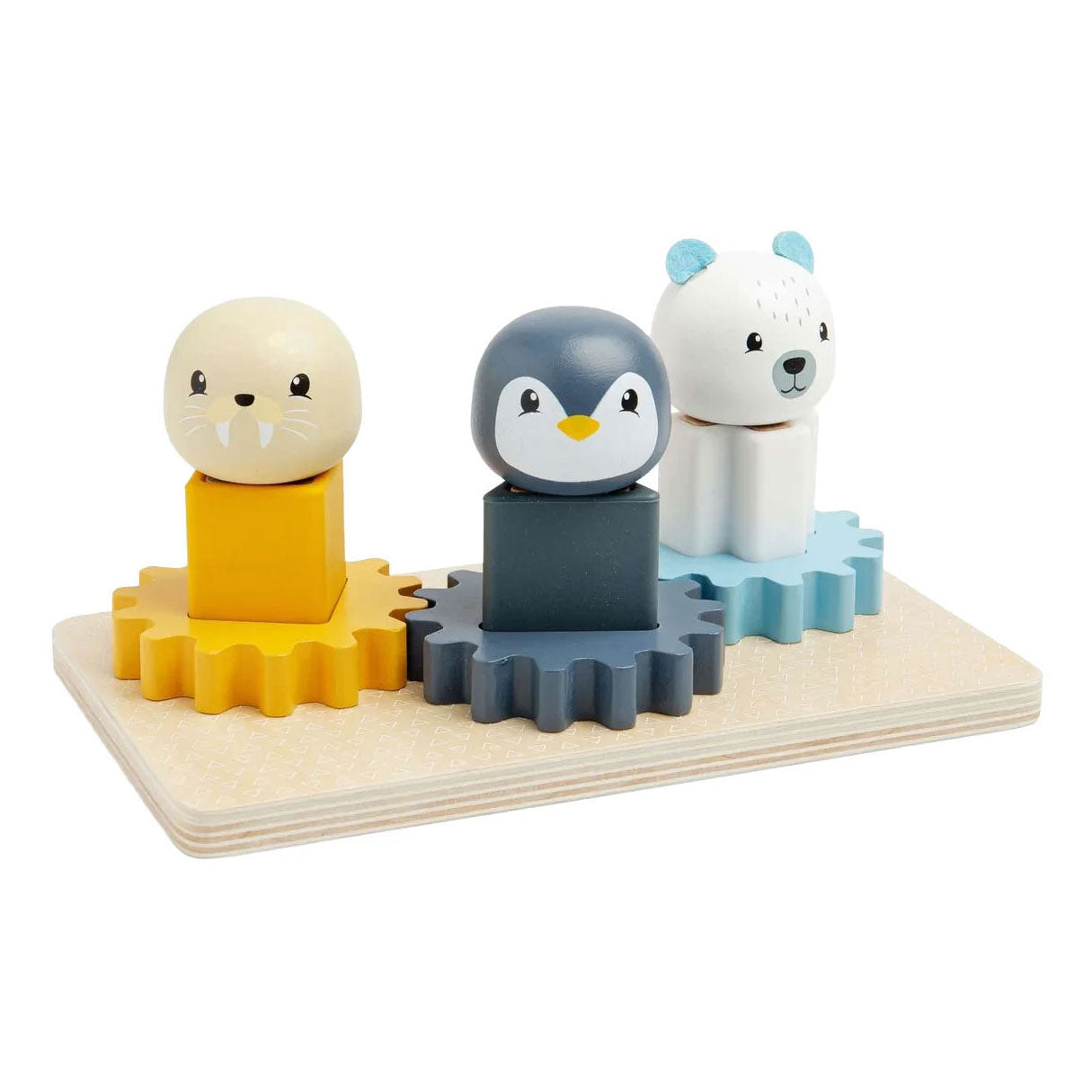 Bigjigs Holzzahnradpuzzle Nordpol – 10 Teile.