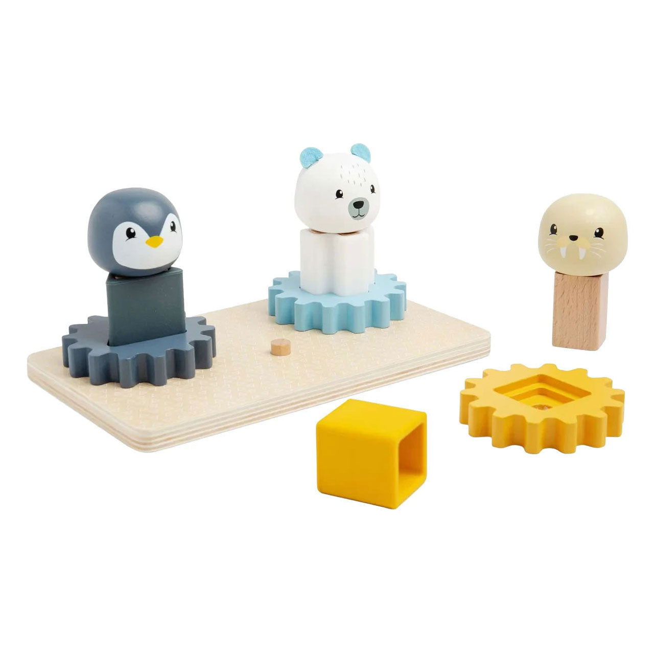 Bigjigs Holzzahnradpuzzle Nordpol – 10 Teile.