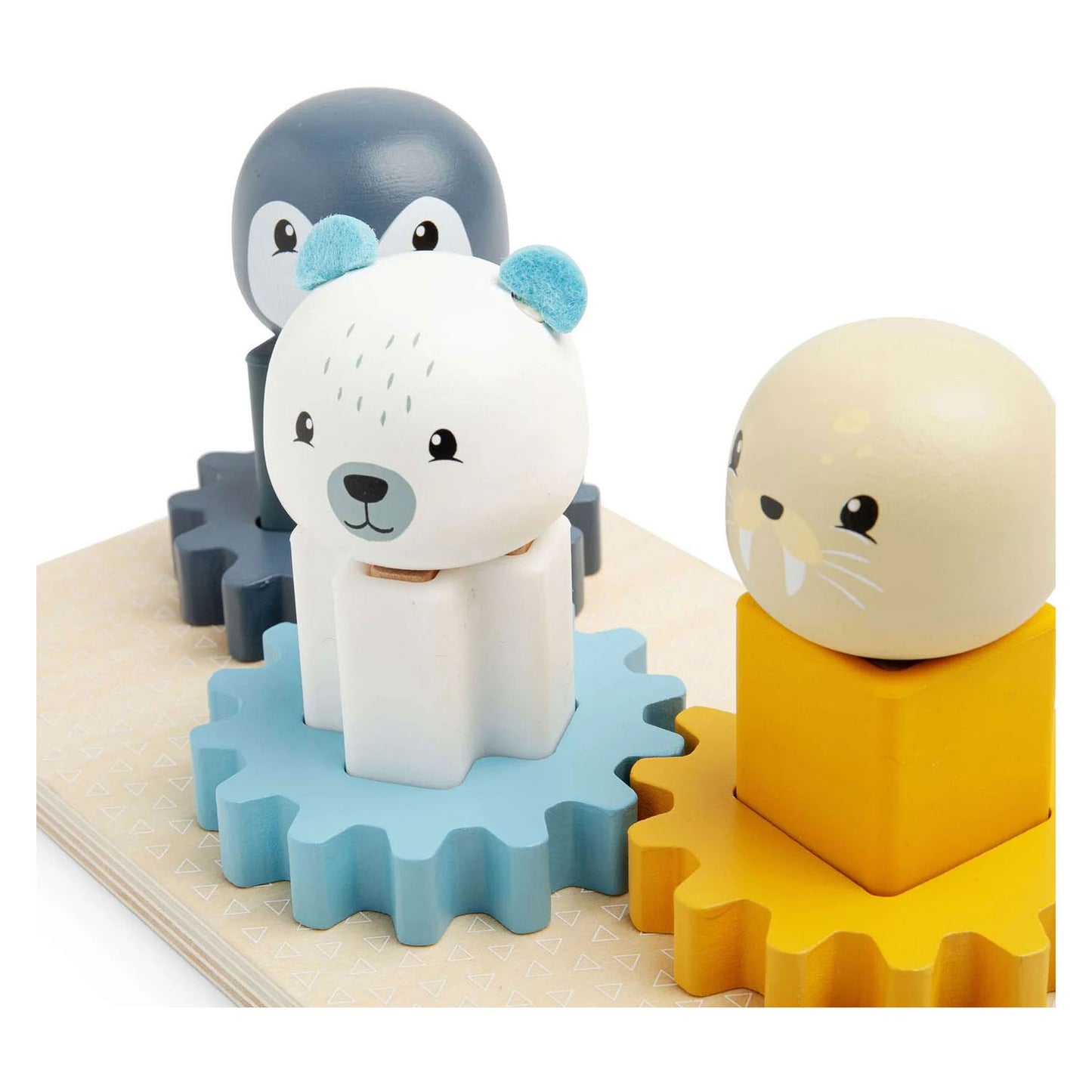 Bigjigs Holzzahnradpuzzle Nordpol – 10 Teile.
