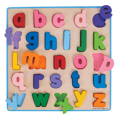 Bigjigs Holz-Alphabet-Puzzle – 26 Teile.