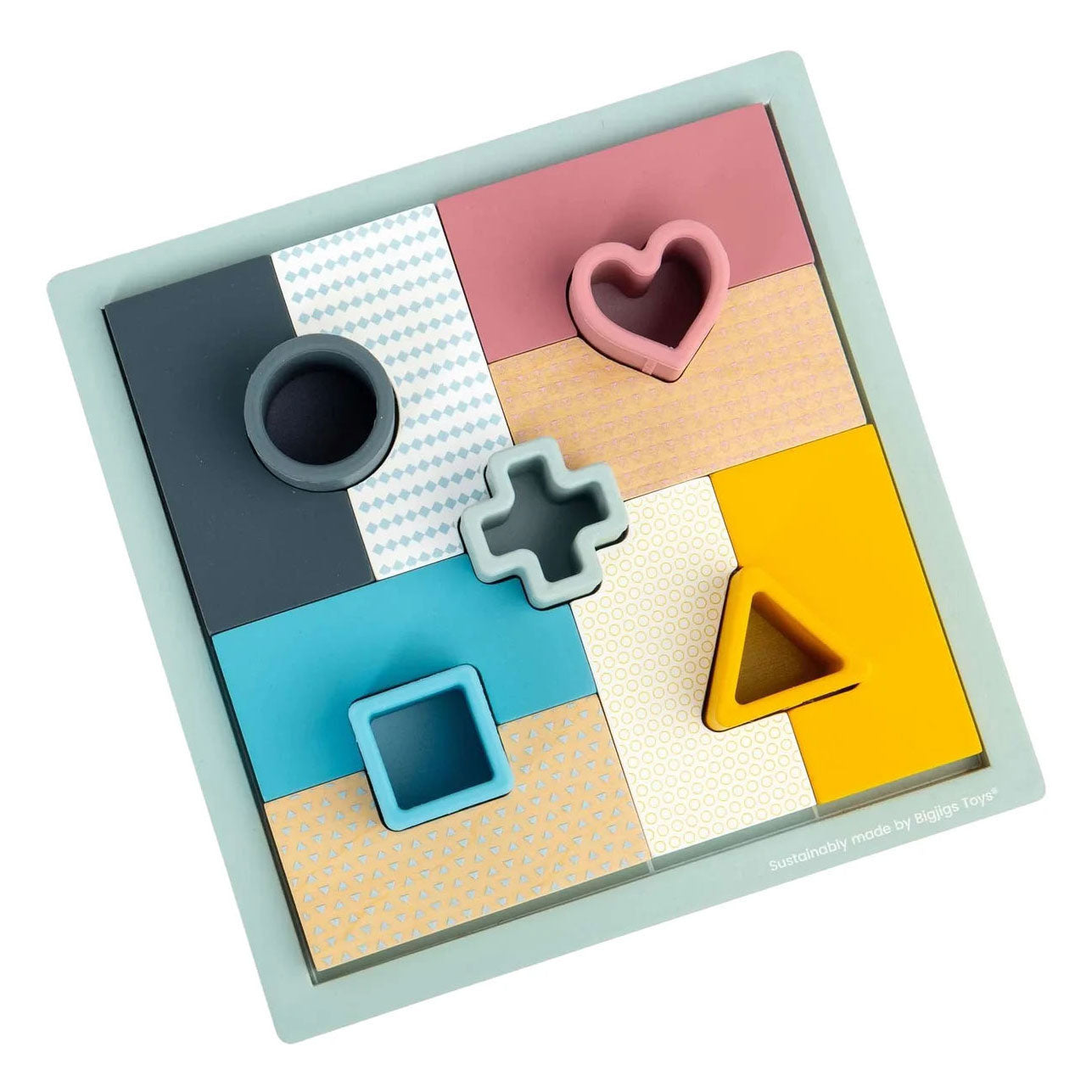 Bigjigs Holzmosaikpuzzle – 14 Teile.