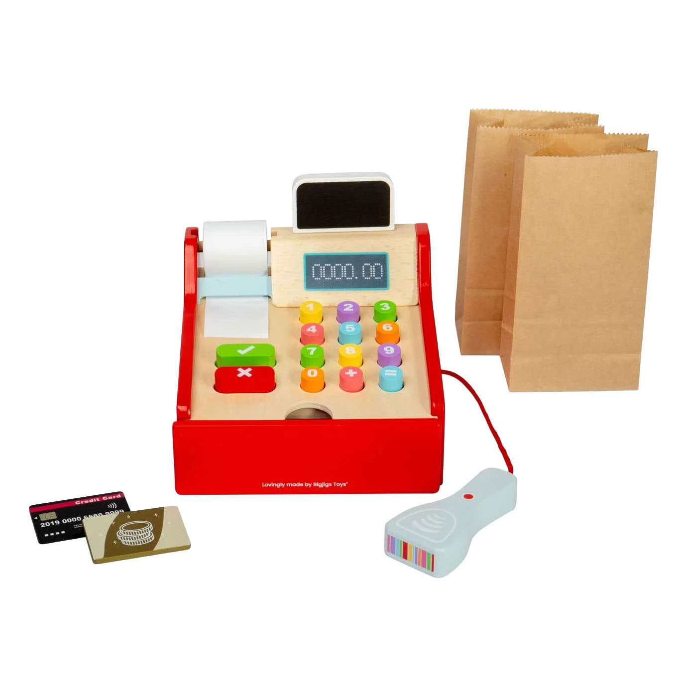 Bigjigs-Registrierkasse aus Holz