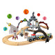 Bigjigs Raumzug-Set aus Holz – 40-teilig.