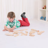 Bigjigs Holzschienen Expansion Set, 25dlg. - afbeelding 3
