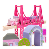 Bigjigs Holzzug Set City Pink - afbeelding 2