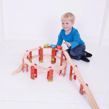Bigjigs Wooden Rails Viaduct Expansion Set, 27dlg. - afbeelding 2