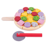 Bigjigs Holzpizza mit Belagerung - afbeelding 4