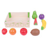 Bigjigs Holzkiste mit Obst, 9dlg.