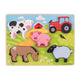 Bigjigs Holzpuzzle Bauernhof, 5 Teile.